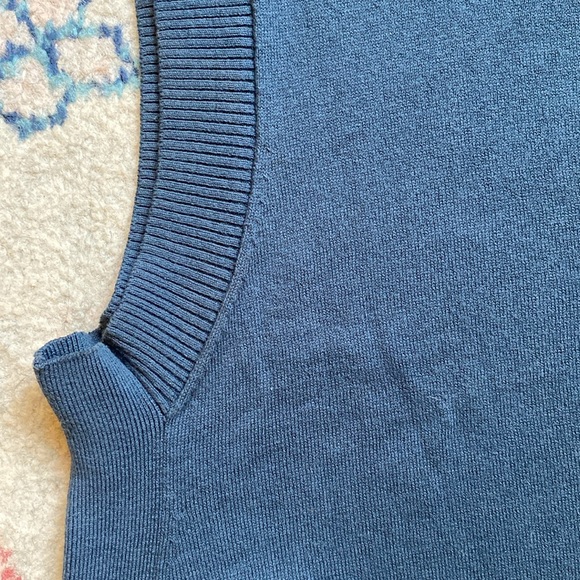 ALCHEMY EQUIPMENT Blue 14GG Coolmax Organic Blend Sleeveless Tank Top Women's M - Picture 8 of 11